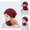 Keep Warm Women Men Wool Winter Hats Scarf Set Hedging Caps Millinery Beanies Caps