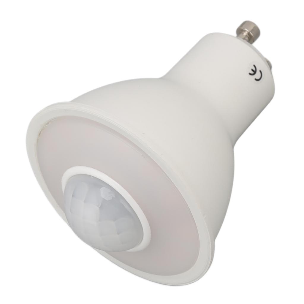 GU10 Light Bulb Infrared Human Induction Replacement Bulb for Ceiling Corridor Porch Lamp Warm