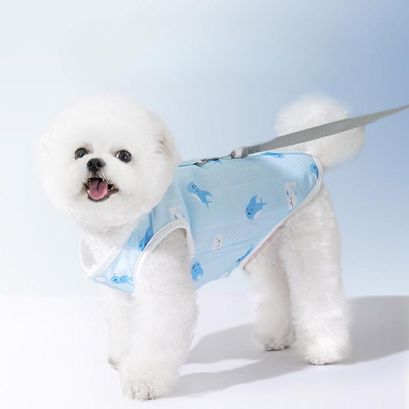 Хиппи Собака Лето Дышащий Собачий Поводок Жилет С Полным Принтом Крутая Одежда Охлаждение Питомца Термостойкий Поводок Одежда Для Собак