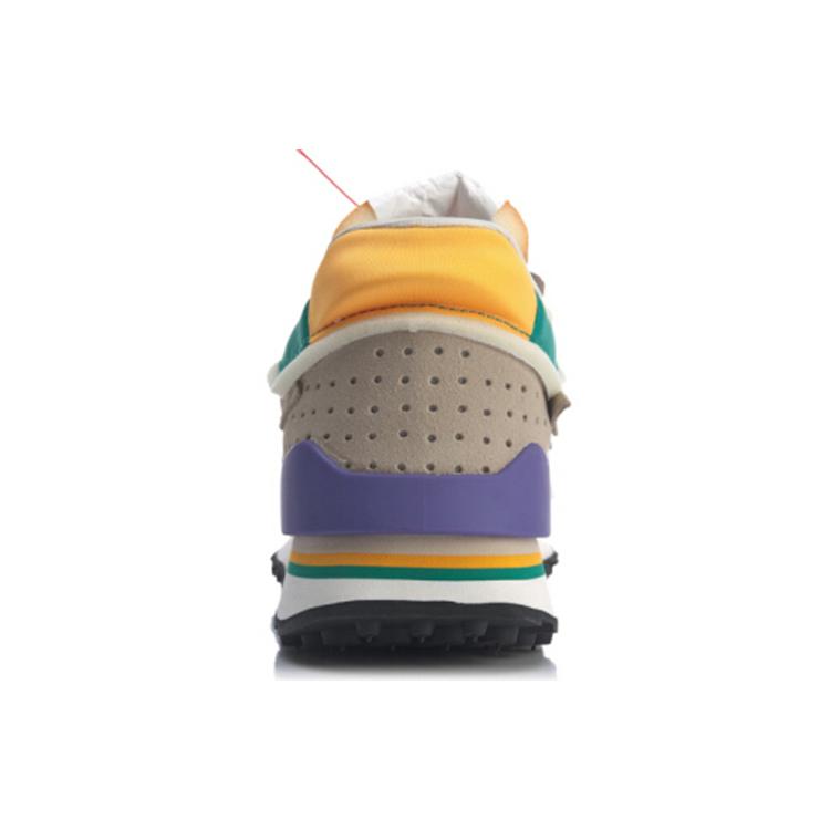 Li Ning Скользкие, износостойкие, легкие низкие повседневные кроссовки женские Туманный абрикос AGCP382-4
