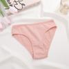 FINETOO Cotton Panties Women Soft Underwear Solid Color Maillard Style Ladies Lingerie S-XL