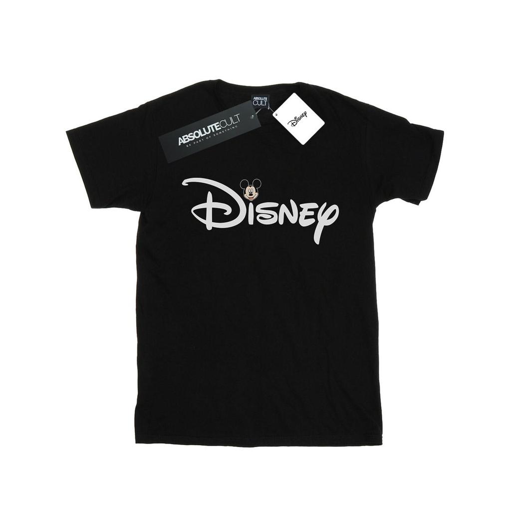 Disney Womens/Ladies Mickey Mouse Logo Head Cotton Boyfriend T-Shirt