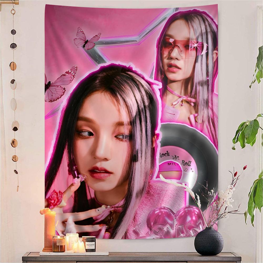 kpop GGidle Hanging Bohemian Tapestry Hanging Tarot Hippie Wall Rugs Dorm Japanese Tapestry