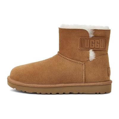 Bailey Mini Vintage Classic Fleece Short Snow Boots Women boots Chestnut 1123621-CHE