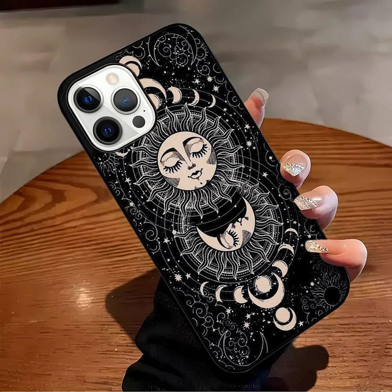 Suns Moons Clouds Astrological Phone Case For iPhone 17 Air 16 15 14 13 12 11 Pro Max Max Plus Bumper Case Cover