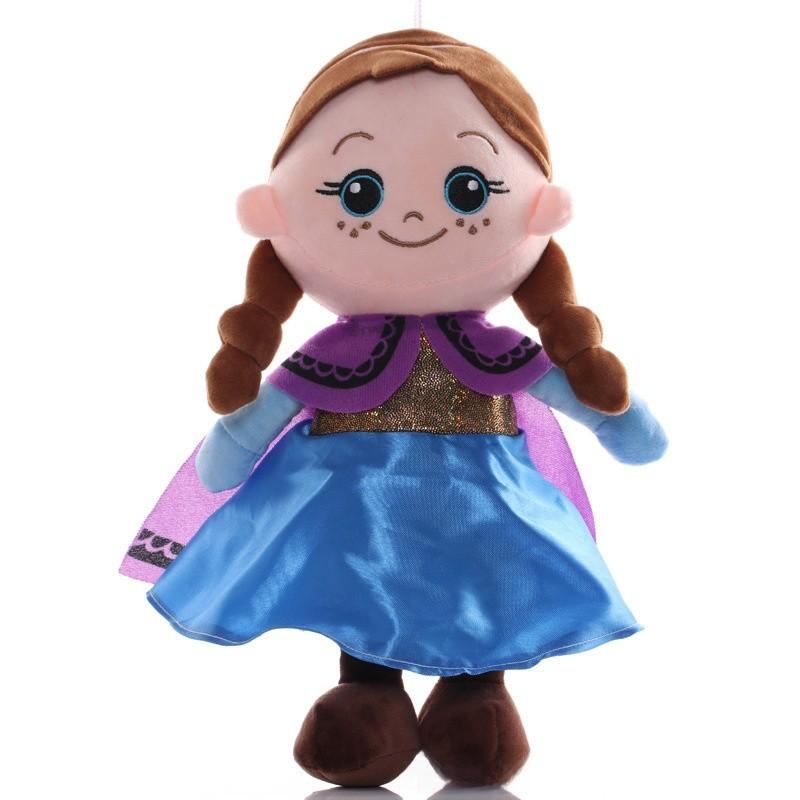 Frozen Anna Elsa Adventure Plush Toy With Crystal Super Soft Material For Kids Gift