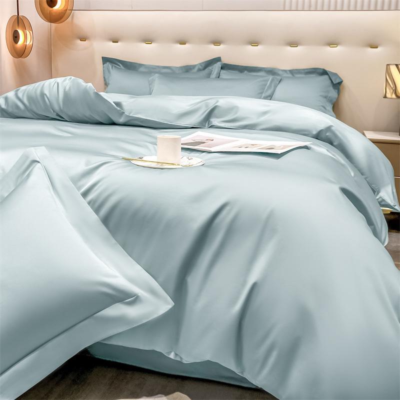 High-end Class A Maternal and Infant Grade Xinjiang Long-staple Cotton 4pcs Set, Pure Cotton Bed Sheet, Cotton Quilt Cover, Bed Hat 3pcs Set