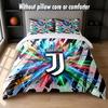 Дизайн Juventus FC Постельное белье Комплект 1 пододеяльник + 2 наволочки Мягкое дышащее домашнее постельное белье