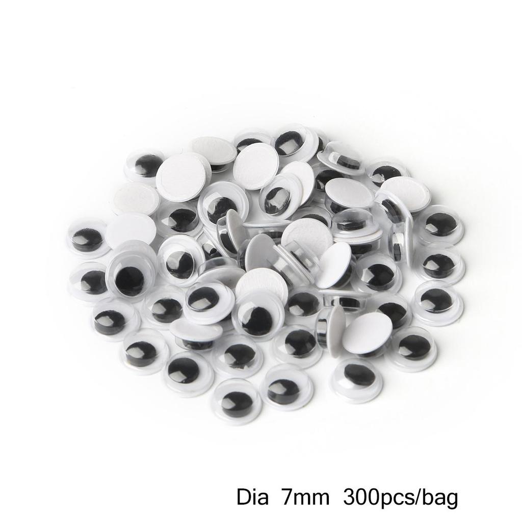 5-24 мм, черно-белые глаза, самоклеящиеся детские куклы ручной работы, аксессуары для игрушек, декор для шитья, принадлежности для рукоделия, скрапбукинга