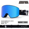 Magnetic Ski Goggles Double Lens Anti-Fog Windproof Snow Sports Eyewear Adults With Prescription Compatibility
