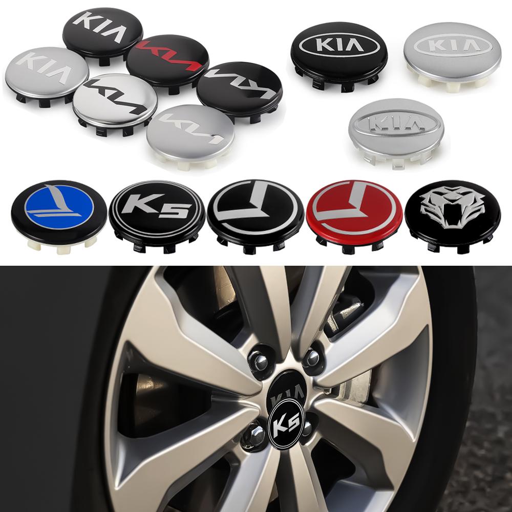 VLTR3 56/65mm Car Wheel Center Hub Caps Stickers Badge Cover For KIA K2 K3 K5 K7 EV6 KX3 Soul Seltos Sportage Ceed RIO Picanto Sorento