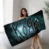 Классическое K-Korn Металлическая группа Пляжное полотенце Цветные банные полотенца для девочки Микрофибра Быстросохнущее Без песка Пляж Йога Спа Тренажерный зал
