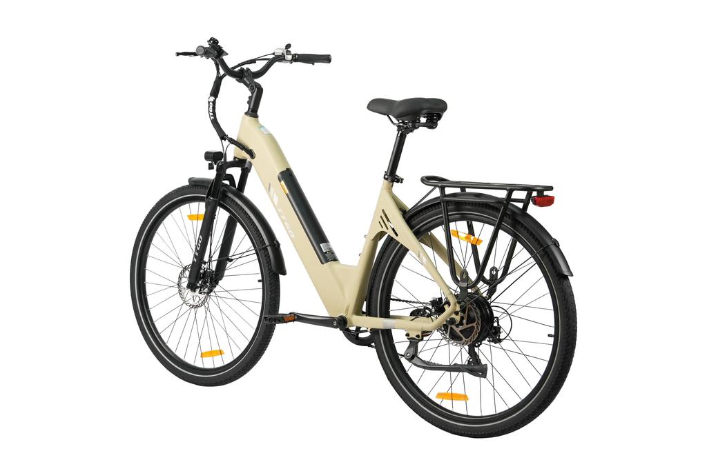 Электровелосипед TTGO C3 SE, Мотор 250 Вт, 36 В 18 Ач, Шины 28 дюймов, Механические дисковые тормоза, Максимальная скорость 25 км/ч, Максимальный запас хода 80–120 км, Городской велосипед для взрослых