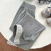 Японские и корейские эластичные брюки с кружевом на талии, моющиеся джинсовые брюки широкого кроя для женщин, ретро, милые, прямые, повседневные брюки