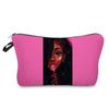 Women Black girl Print Cosmetic Bag Toiletries Organize Travel Storage Case 6397