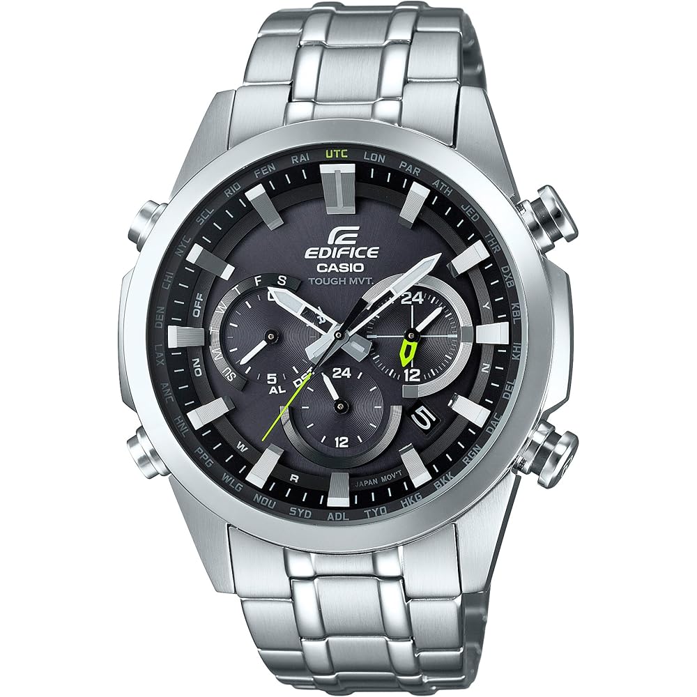 Часы Casio Edifice (Официальный японский продукт) Солнечные часы с радиоконтролем EQW-T630JD-1AJF Мужские Серебристые