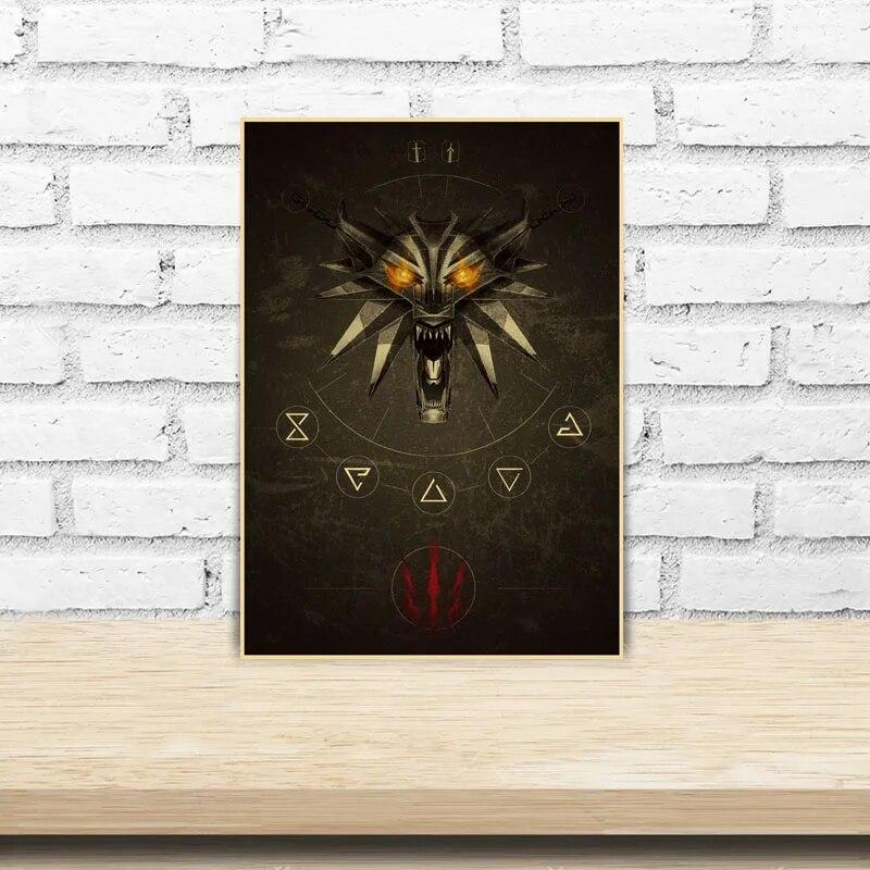 Современное украшение для дома, живопись, HD принты, постеры с видеоиграми, крафт-бумага, винтажный плакат, настенная наклейка, декор для комнаты, бара, кафе