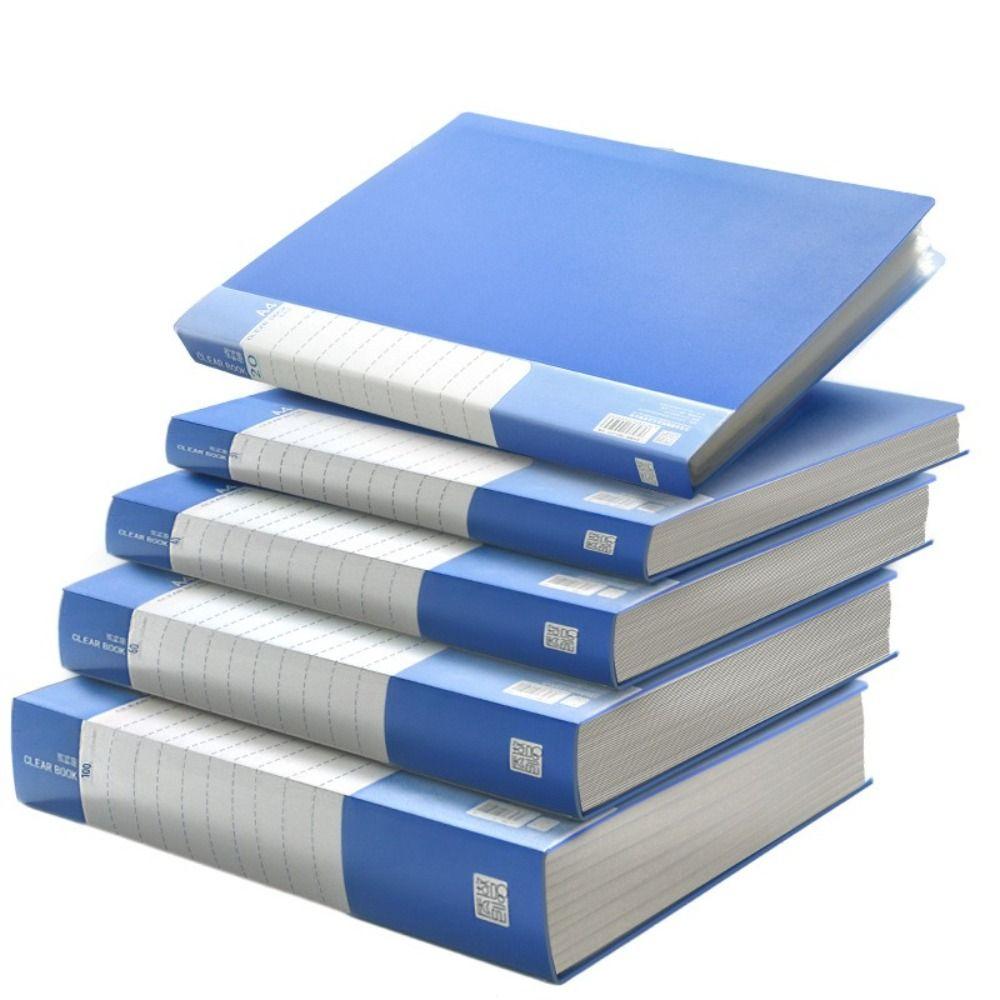 PP Archives Bag Large Capacity Storage Booklet Simple A4 File Folder Student Gift