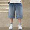 Мальчиковые брюки средней длины Летняя мужская летняя одежда Джинсовые брюки длиной три четверти Детские свободные шорты