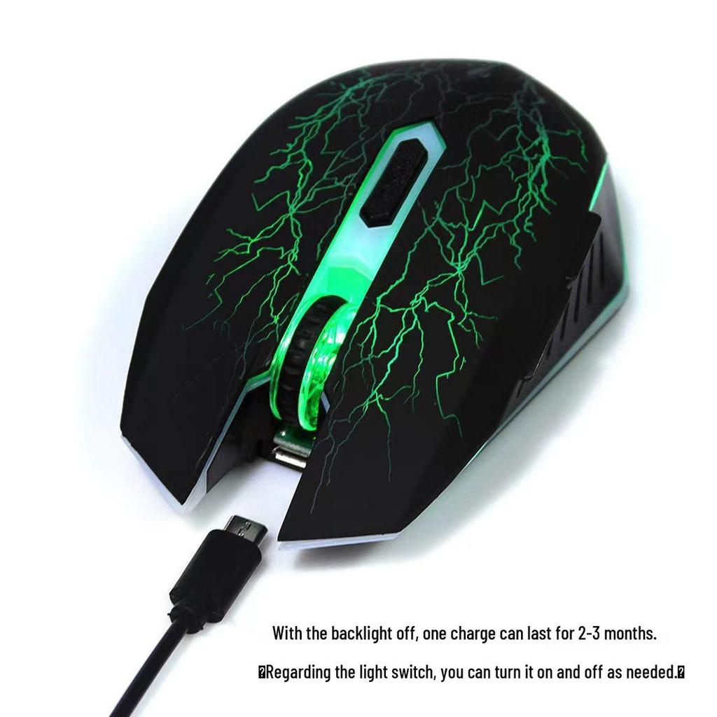 Wrangler Dual-Mode Wireless Bluetooth Type-C Rechargeable Silent Gaming Mouse