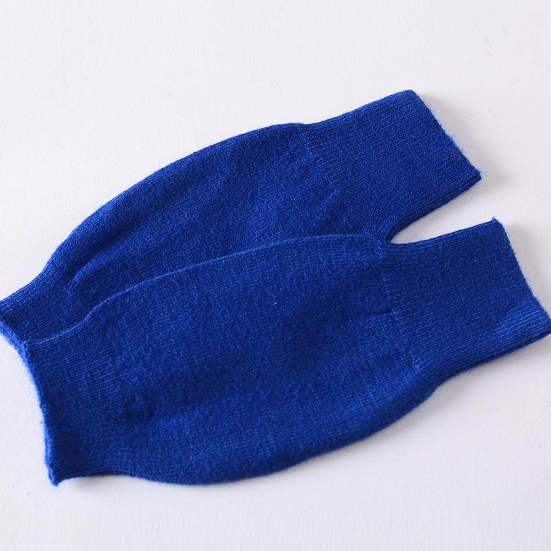 Soft And Comfortable Cashmere Women'S Half Finger Gloves - Warm Knit Wristbands Warm And Stretchy For Casual Outings