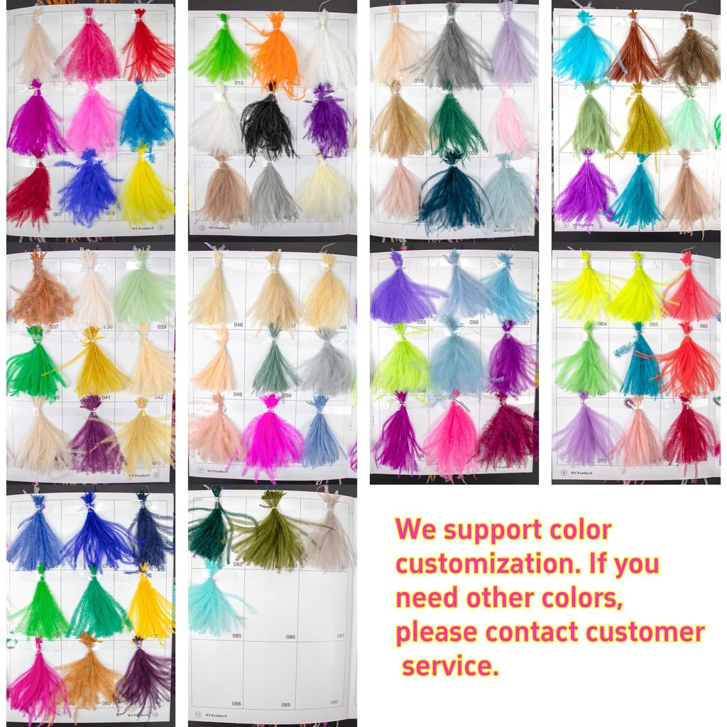 DIY 1 3 6 10 20Ply Natural Ostrich Feathers Boa 2 Meter Fluffy Ostrich feather Shawl for Wedding Party Dress Sewing Decoration Scarf