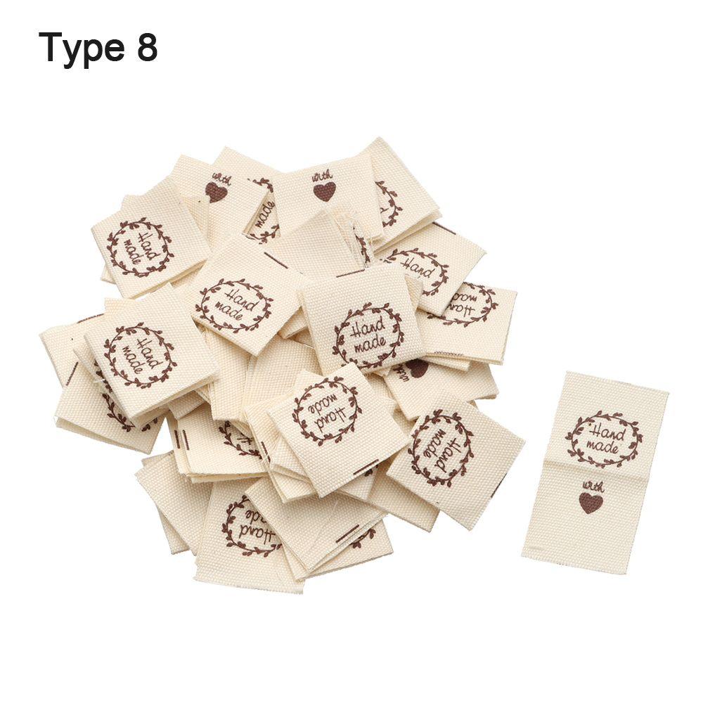 Woven Knitted Supplies Handmade With Love Clothing Tags Cloth Garment Labels Sewing Accessories