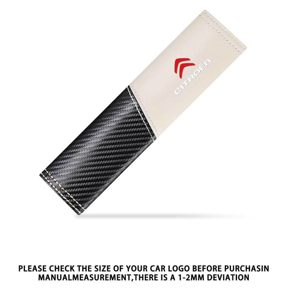 2pcs Seat Belt Covers Car Safety Belt Cover For Citroen C4 C3 C5 C2 Berlingo C-Elysee C4-Picasso C4-Aircross DS DS3 DS5