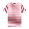 SainT James Kids ShorT Sleeve T shirT Modern sTripe 2068 Neige Tulipe