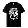 Never Underestimate Old Guy T Shirt Cycling Bike Cyclist Mens Gift Idea Cool Casual Pride T-shirt Colors Fashion Fitness T-shirt