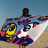 Britto Art Декоративное Микрофибровое Пляжное Полотенце Впитывающее Быстросохнущее Мягкое Для Йоги Плавания Курорта Альпинизма