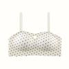 Traceless steel rim tube top underwear women's summer thin small breasts gather anti-sagging removable shoulder straps non-slip bra