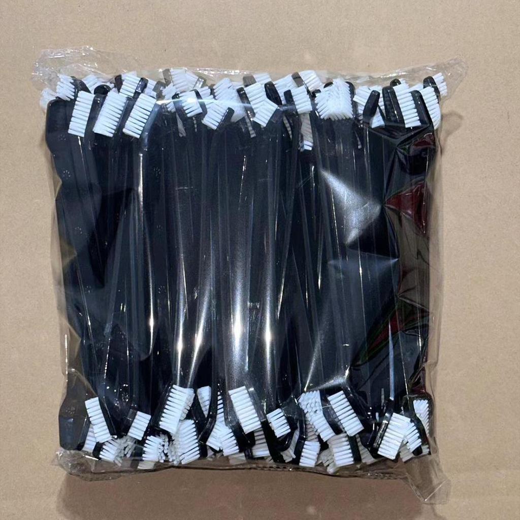 Двойная зубная щетка для домашних животных с длинной ручкой и мягкой щетиной для ухода за полостью рта собак.