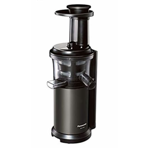 Panasonic Juicer Low Speed Vitamin Server Cold Press Aragoshi Compatible with Frozen Recipe Book Graphite Gray MJ-L600-H
