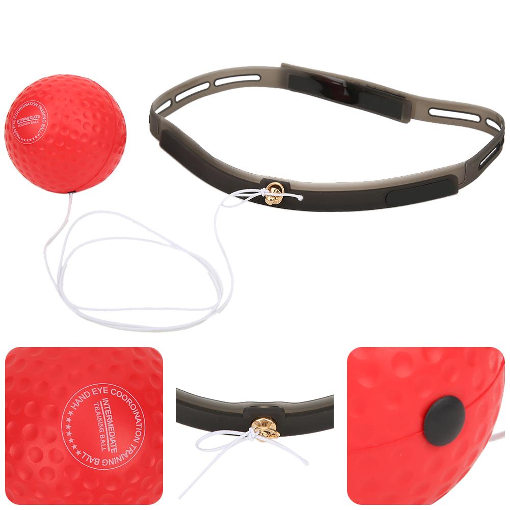 Наголовное оборудование для тренировки скорости в боксе, фитнес-оборудование, пенорезиновый мяч из полиуретана, налобная повязка