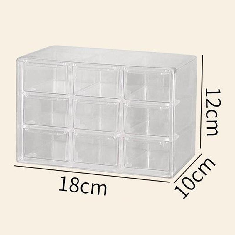 Глухая коробка, симпатичная коробка для хранения, многослойная прозрачная перегородка, портативная многофункциональная глухая сумка, способная фигурка, коробка для хранения