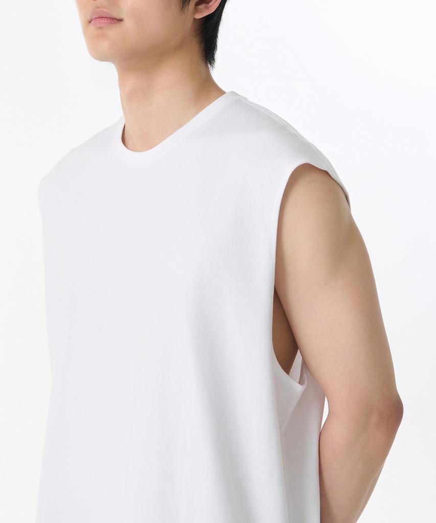 MUSINSA STANDARD Oversized Sleeveless Top [White]