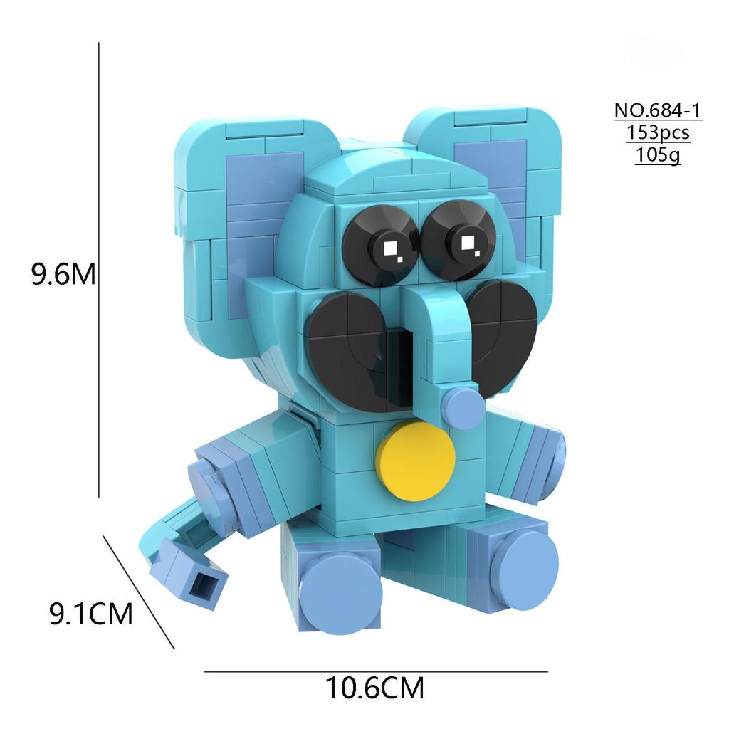 Poppy3 Улыбающиеся существа: Строительные блоки Sleepy Cat