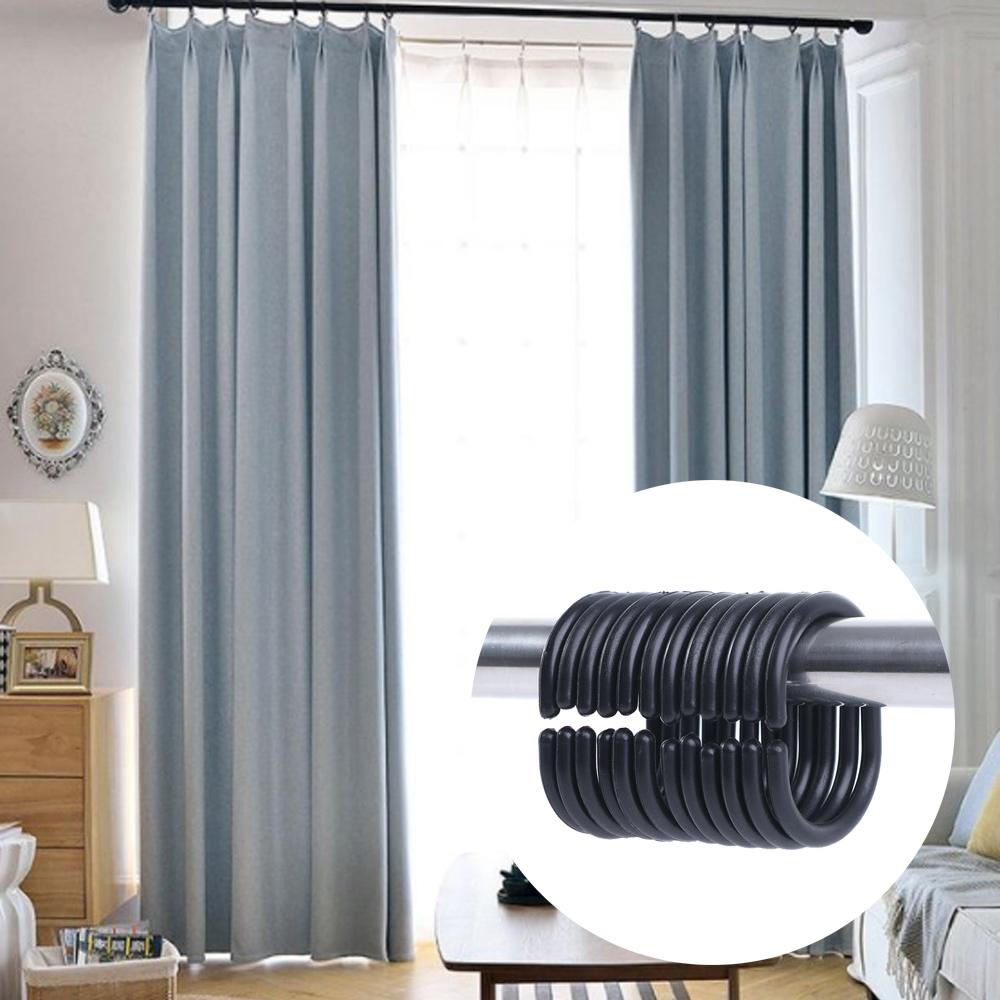 Room Bathroom Bathroom Accessories Replacement Loop Clip Curtain Rings Hooks Rings Curtain Hook