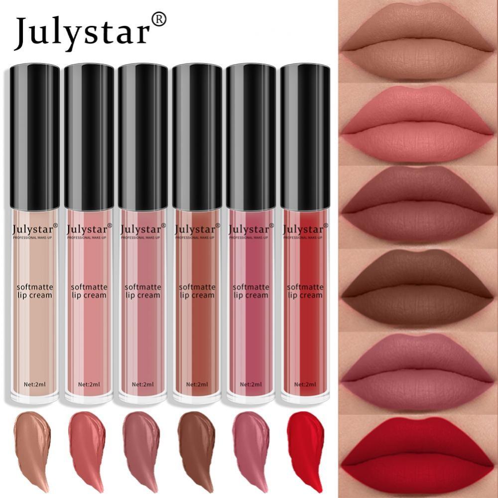 Waterproof and Sweat-proof Lipstick Pen Fine and Soft Cosmetic Liquid Lipstick Full Color Application, 04, 1 Piece