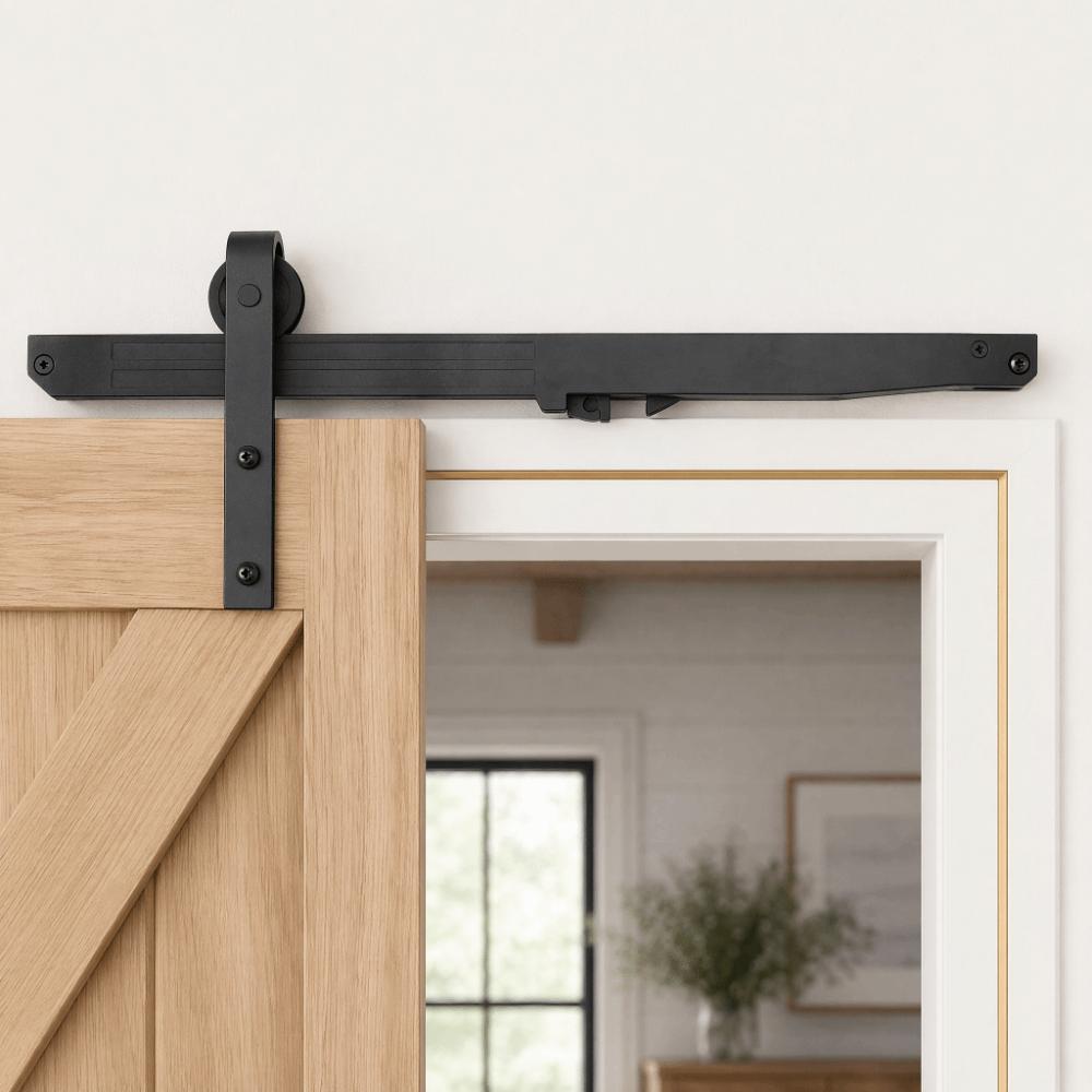 Black Sliding Barn Door Damper Adjustable Door Slide Damper Smooth Barn Door Buffer Drawer