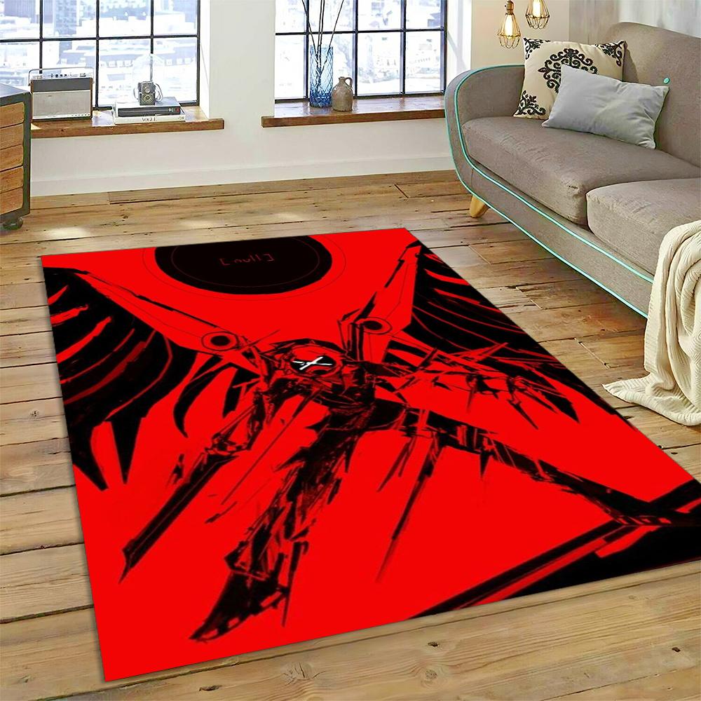 2025 New Style Murder Drones Uzi V Cartoon Robot Rug Carpet for Living Room Bedroom Home Decor, Floor Mat Non-slip Sofa Doormat