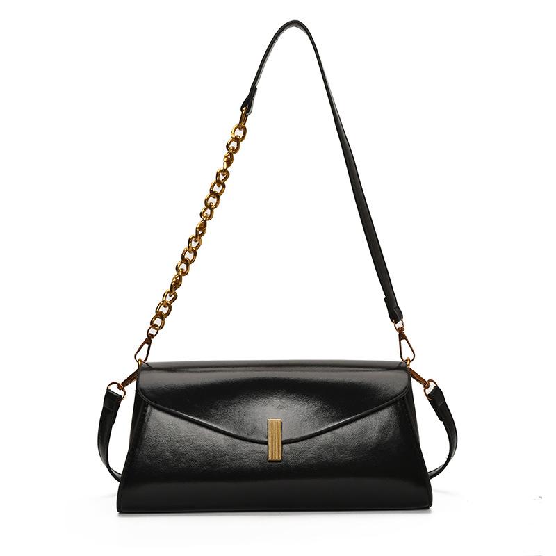Spring New Crossbody Popular Shoulder Armpit Bag Simple Texture Baguette Fashion High Sense Versatile Bag