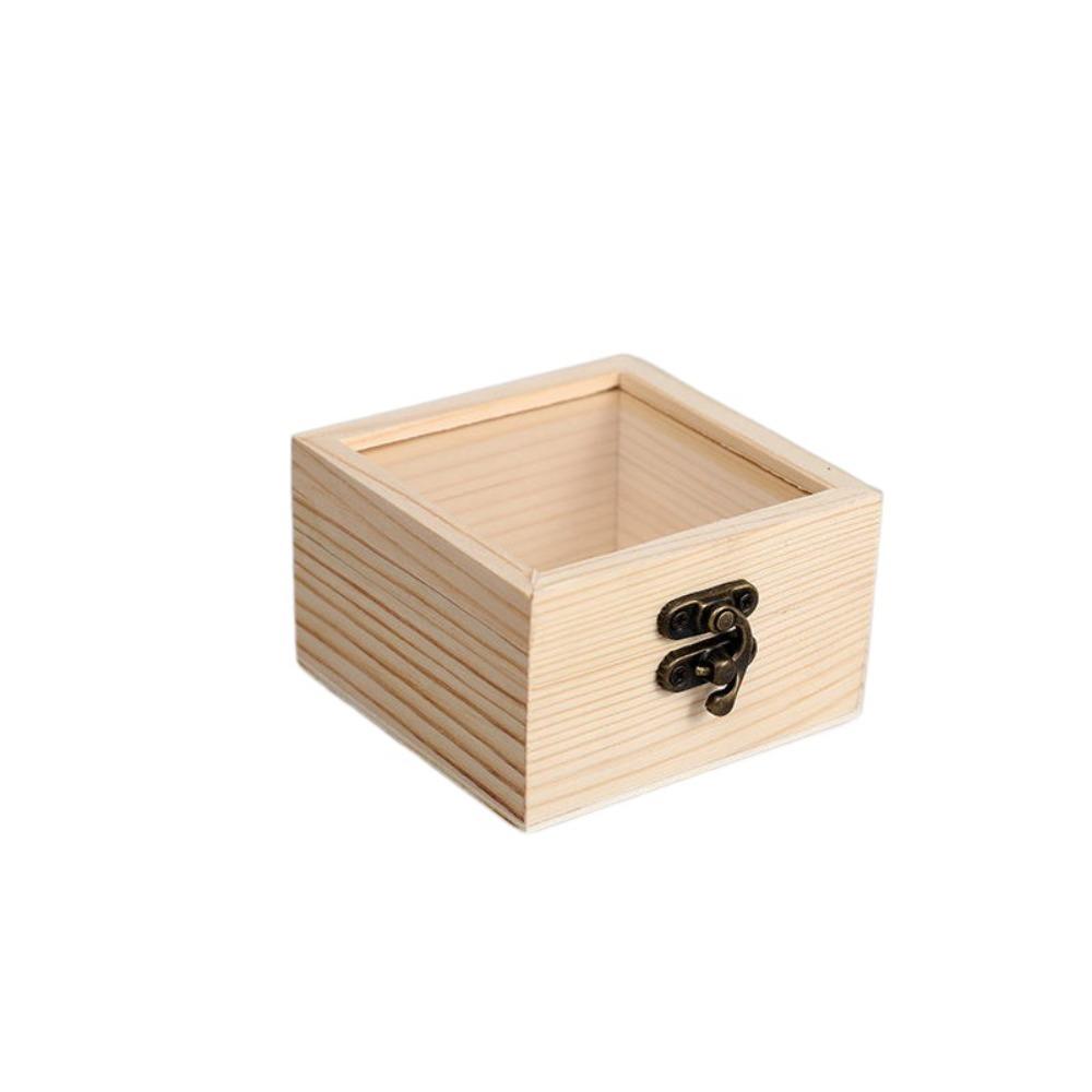 Retro Jewelry Box Rectangular Candy Display Box Display Rack Desktop Organizer Family