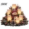 Gifts for Holiday Gatherings Christmas Lighted Centerpiece, Atmospheric Ornament with Warm Glow, USB Home Decor Powered Plastic Crafts Tabletop