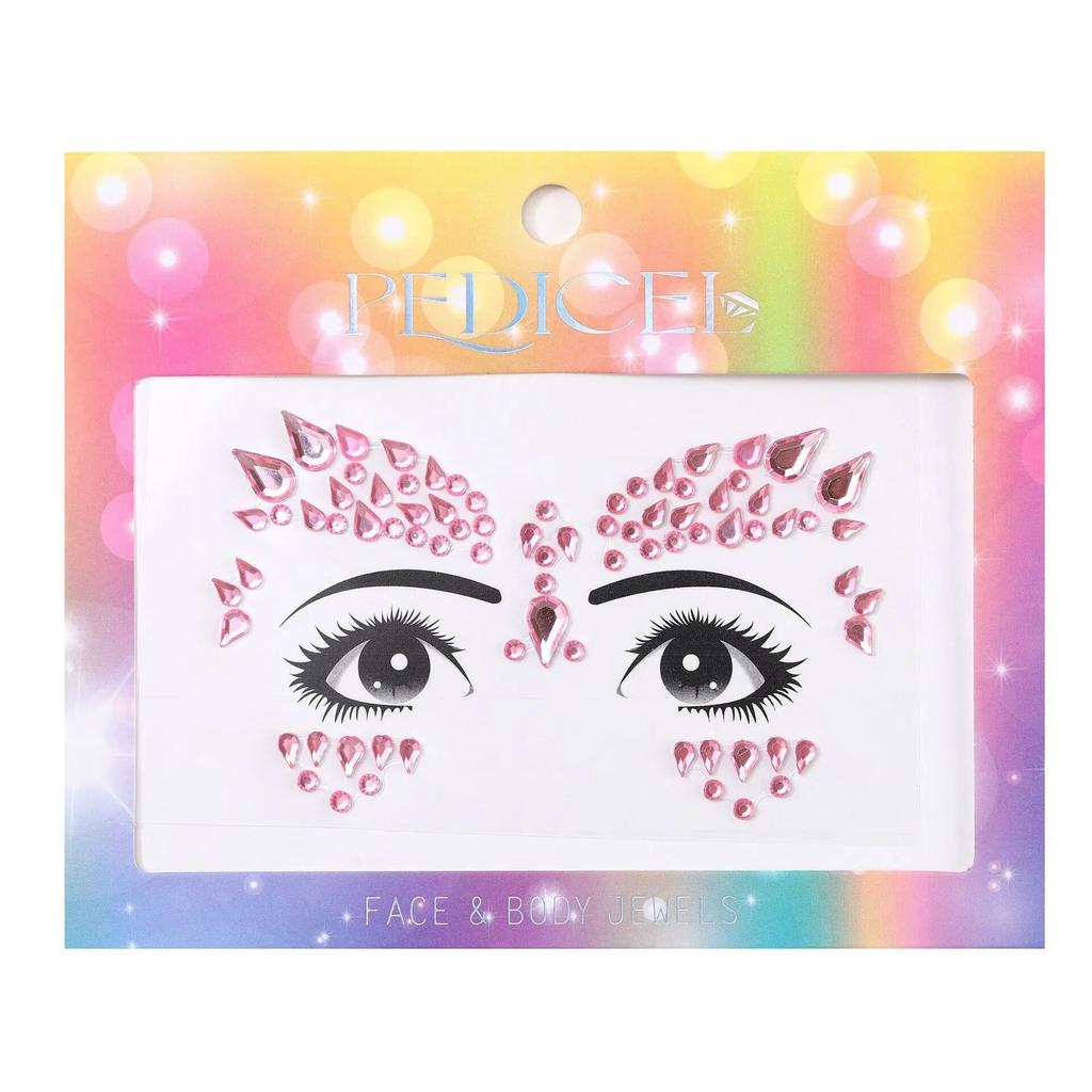 Colourful Kids Makeup Face Stickers Crystal Diamonds Gemstones Girls Women Holiday Glitter Party Self Adhesive Eye Face Tattoos