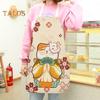 Cooking Bib Breathable Dustproof Washable Fashion Lucky Cats Printed Cooking Apron for BBQ