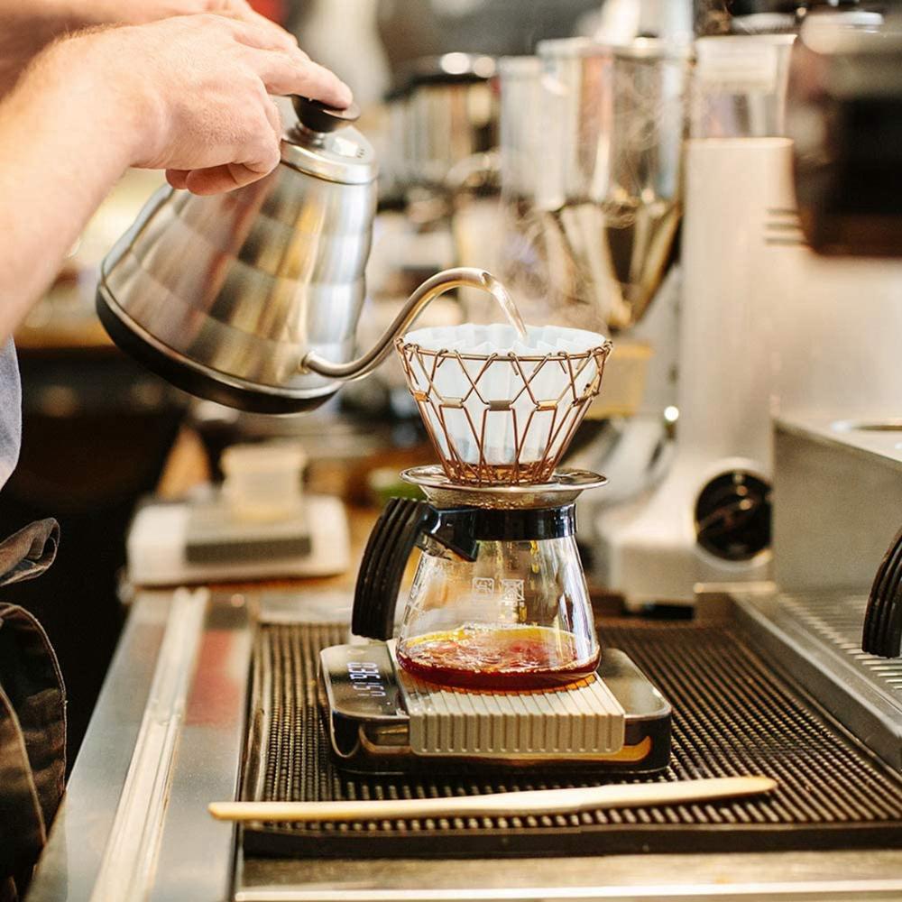 Держатель кофейного фильтра-воронки из нержавеющей стали для заваривания кофе методом пуровер, подставка для дриппера, стойка-подставка, корзина-сетка