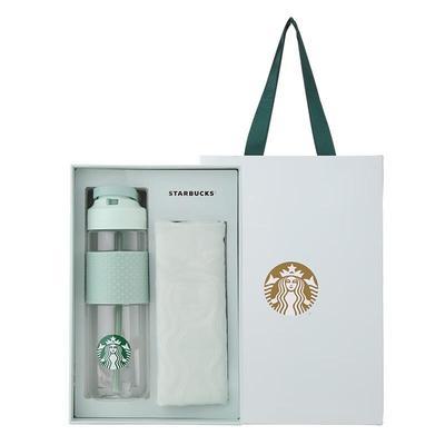 Набор из 2 прозрачных спортивных бутылок Starbucks S мятно-зеленого цвета