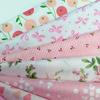 8pcs For Patchwork Sewing 25X20cm Pink Floral DIY Cotton Fabric Bundle Clothing Crafts Sewing Supplies 50*40cm
